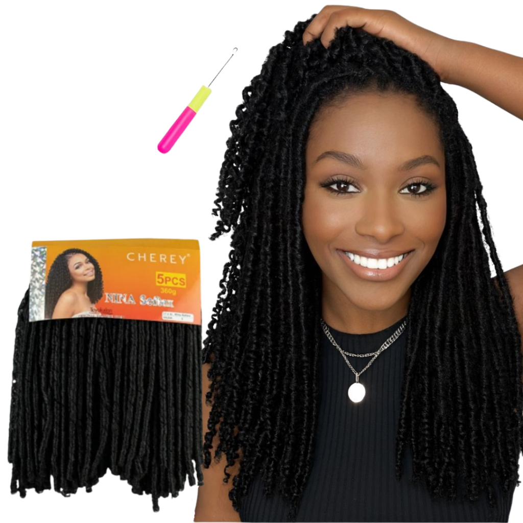 Cabelo Sintético Tipo Dread Nina Softex Cherey  360g 5 Peças em Oferta na Shopee