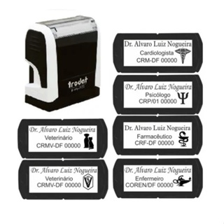 Carimbo Automatico Trodat 4911 Dizeres Personalizados Médicos Dentistas Engenheiros em Oferta na Shopee