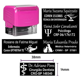 Carimbos Personalizado Para Medica Dentista Enfermeira em Oferta na Shopee