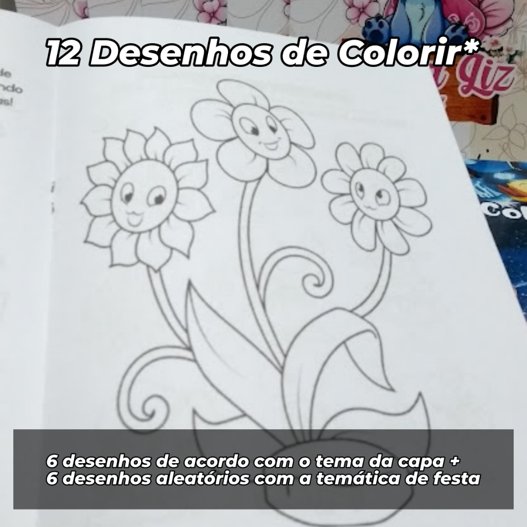 Livrinhos de colorir personalizados lembrancinha de aniversário — imagem 2 de 2