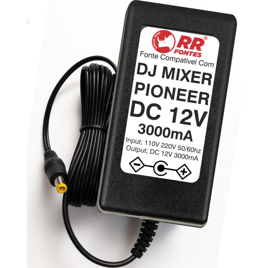 Fonte 12v Mixer Controladora Pioneer Dj Xdj-700 Deck Digital