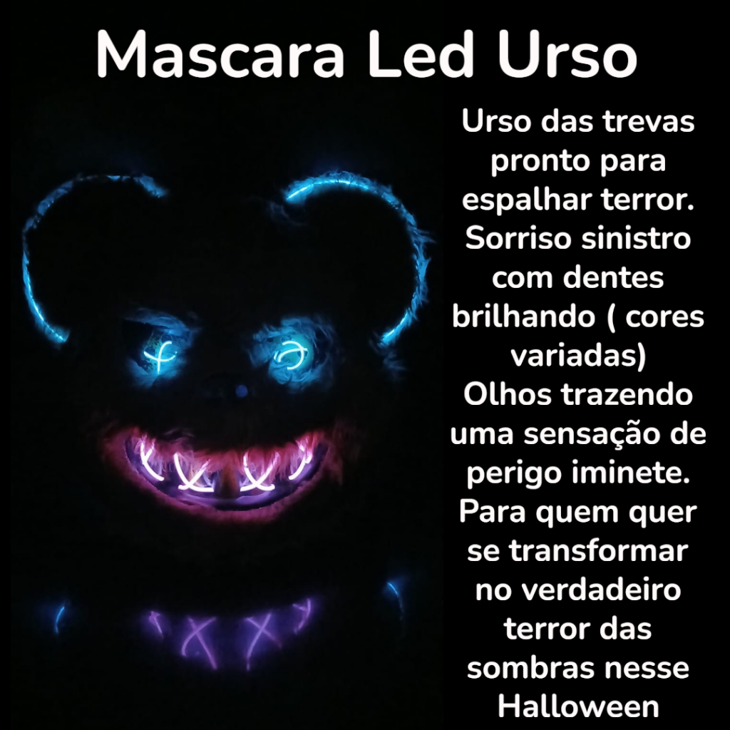 Máscara de Terror Led: Onde Comprar | BuscaProdutos