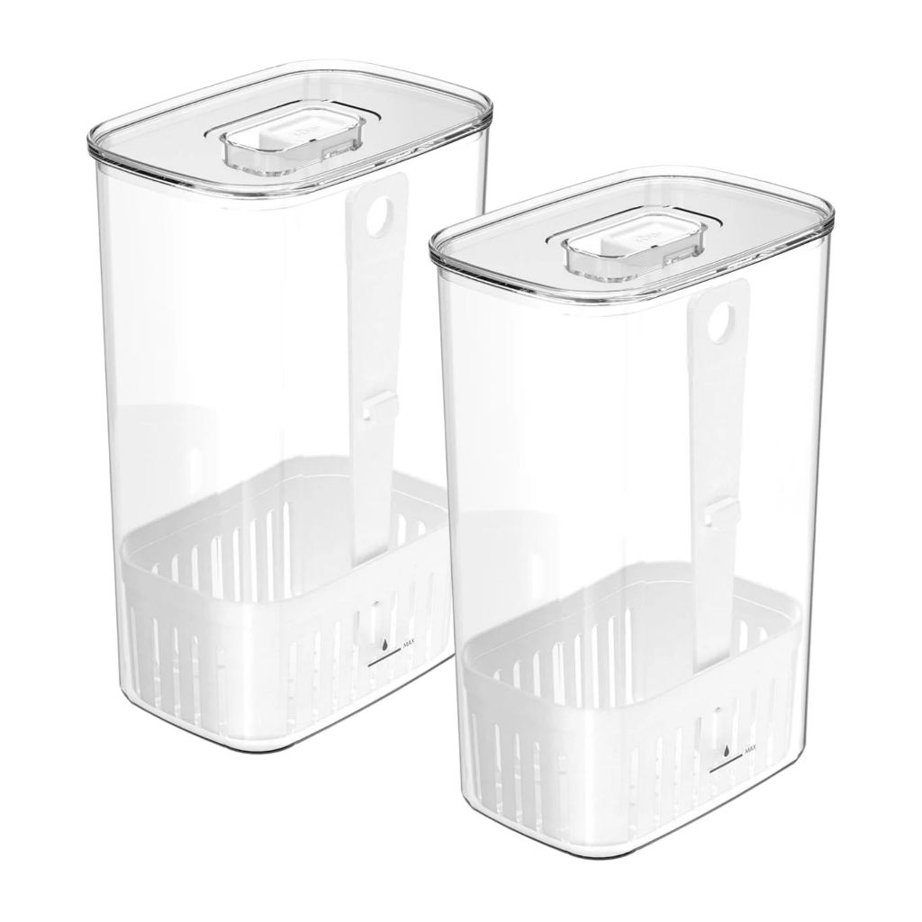 Organizadores de temperos 2,3L Linha Clear Fresh | Unitário ou 2 Unidades | <OU> em Oferta na Shopee