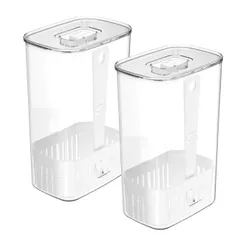 Porta Tempero Organizadores de temperos 2,3L Linha Clear Fresh | Unitário ou 2 Unidades <OU>