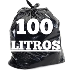 Saco de Lixo Preto 100 Litros – Kit 100 Unidades | Envio Imediato | Direto da Fábrica
