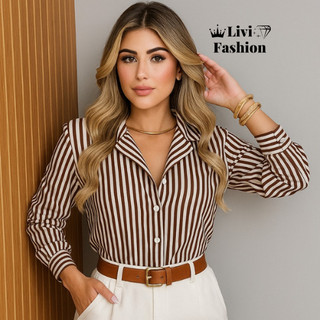 Camisa Listrada Elegante por R$ 49,90! ✨