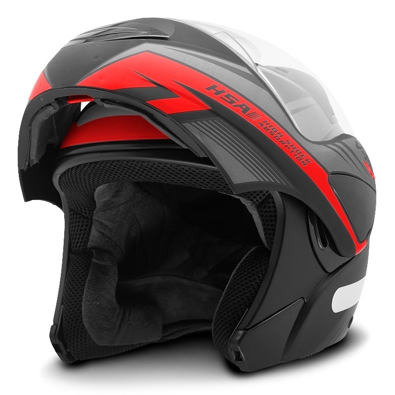 Capacete Pro Tork V-Pro Jet 3 Robocop Escamoteável Moto Masculino Feminino