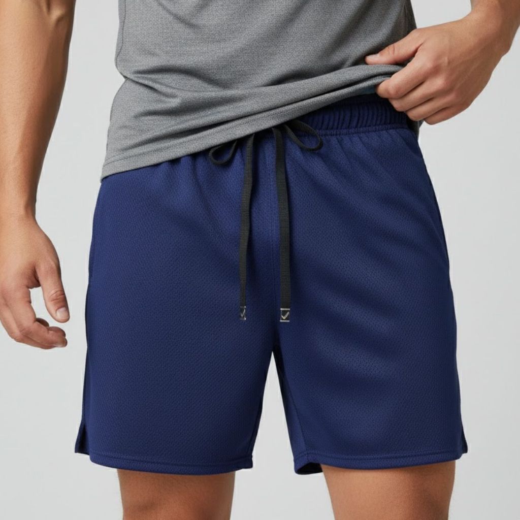 Bermuda Masculina Azul Marinho Dry Fit Esportivo Shorts Academia Com Cordão Envio Imediato em Oferta na Shopee