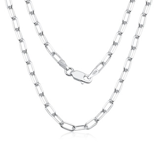 Corrente Masculina de Prata 925 Elos Alongados em Oferta na Shopee