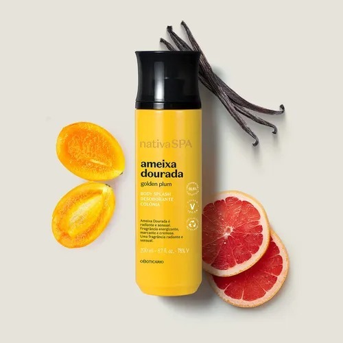 Body Splash Ameixa Dourada Nativa SPA – O perfume vibrante com a suavidade e brilho da Golden Plum.