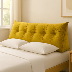 Almofada Apoio Cabeceira Lady Cama Casal Veludo