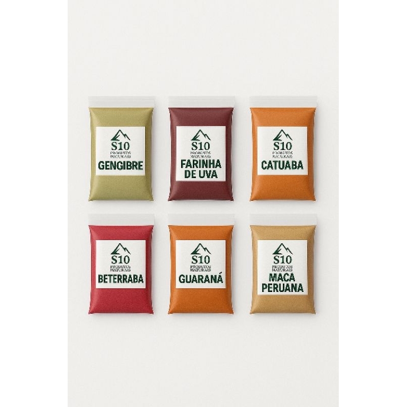 farinha energética kit pre treino  100% natural em Oferta na Shopee