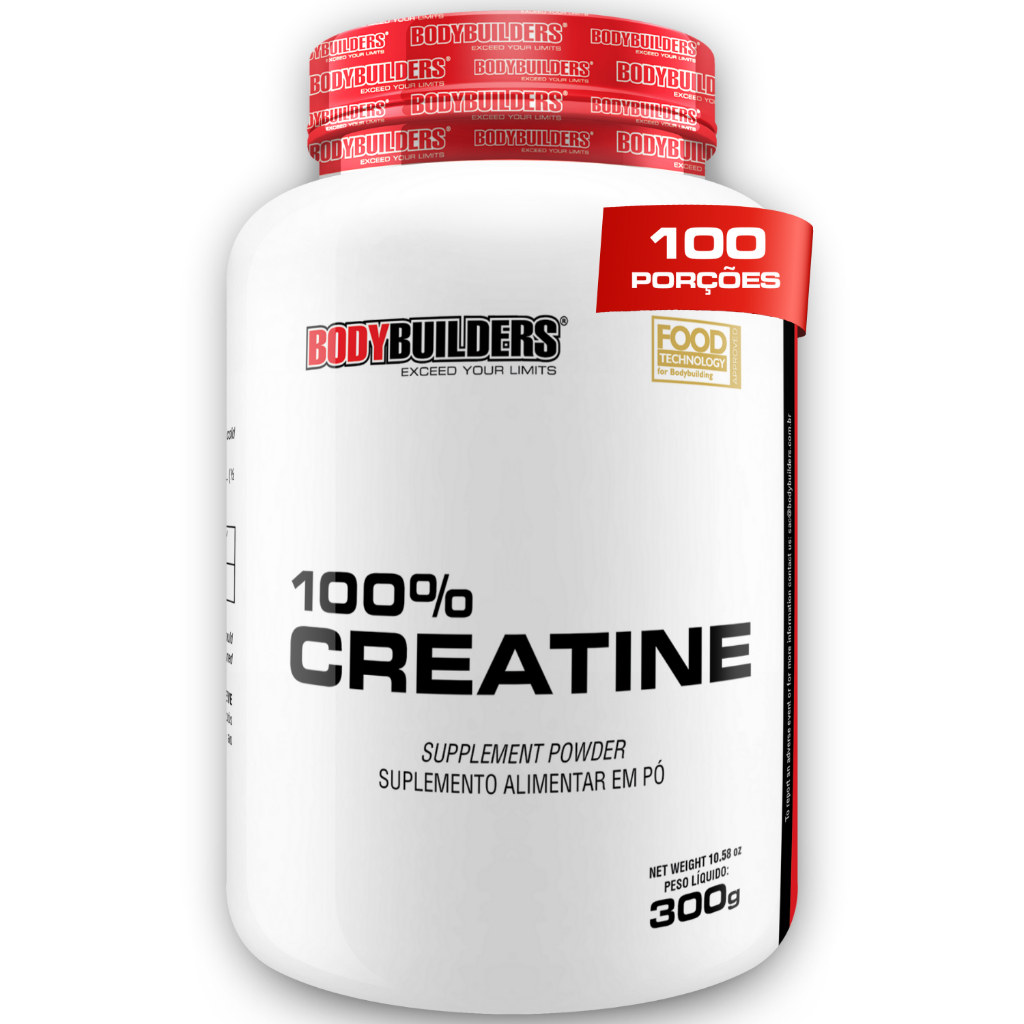 Creatina Monohidratada 300g - 100% Pura Importada - Bodybuilders em Oferta na Shopee