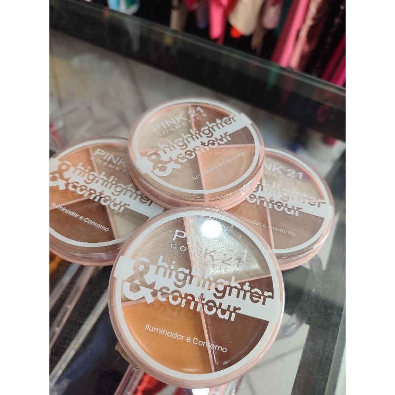 Paleta Iluminador e Contorno Paleta completa Paleta Duo Iluminador e Contorno