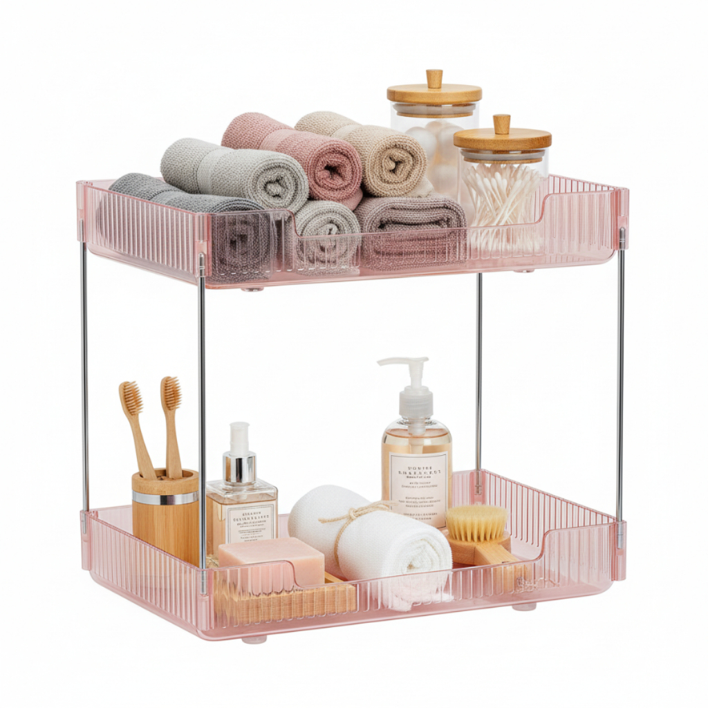 Rack Organizador Prateleira de Acrílico para Banheiro Quarto Multiuso em Oferta na Shopee