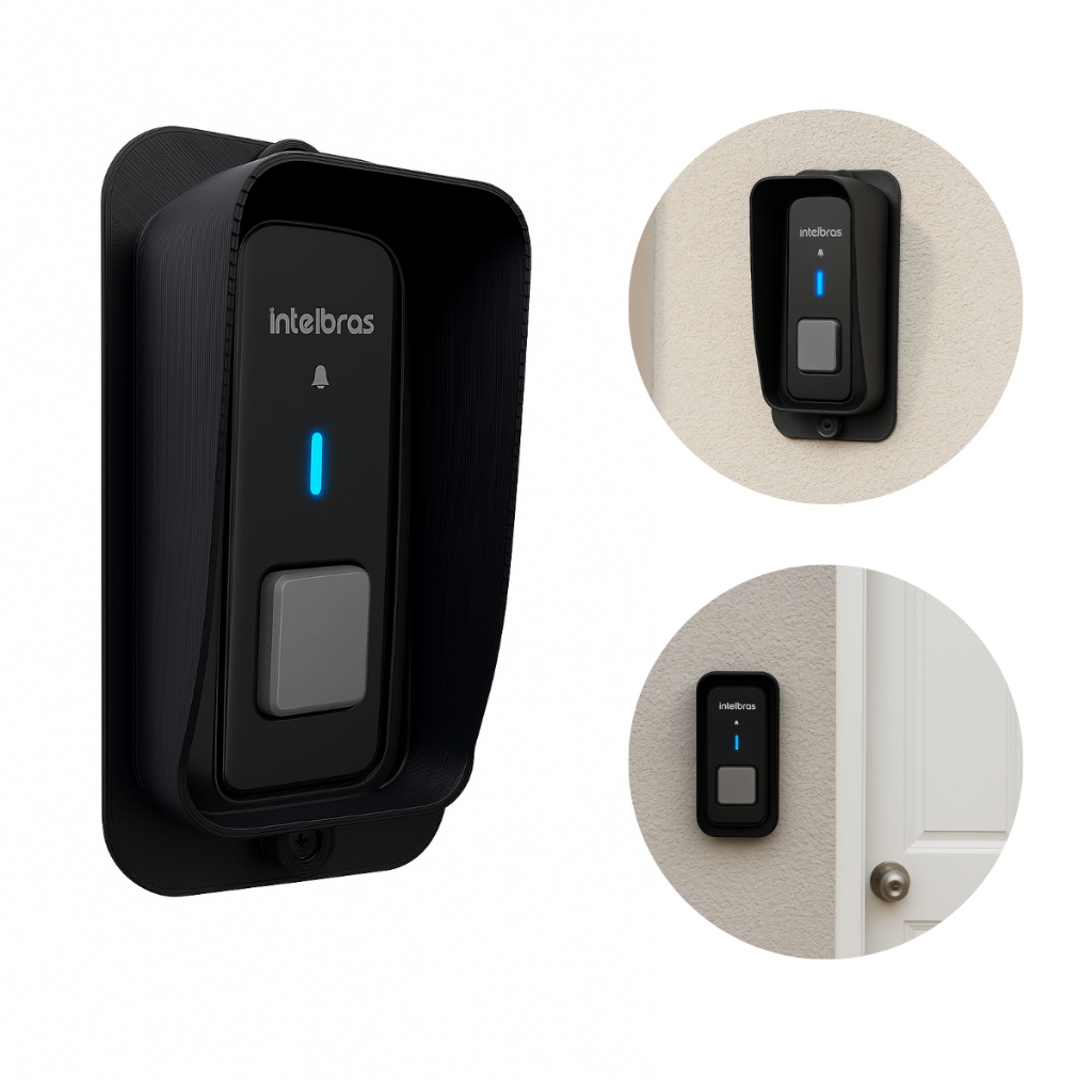 Protetor Anti Furto E Chuva P/ Campainha Intelbras Cib101 (NÃO ACOMPANHA CAMPAINHA) em Oferta na Shopee