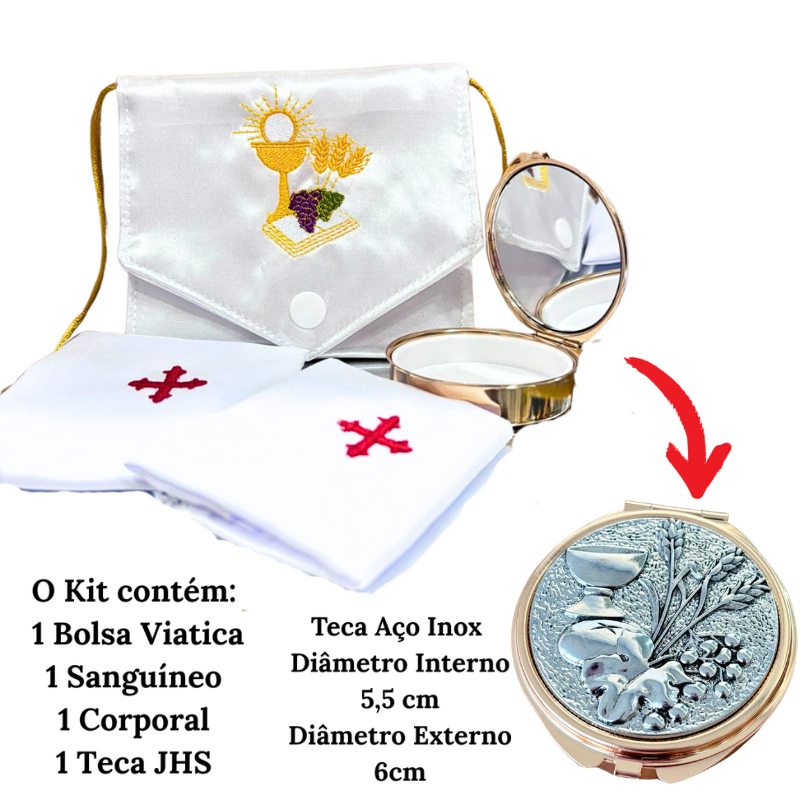 Kit Bolsa Viatico Sanguíneo e Corporal - JHS + Teca Prata — imagem 2 de 2