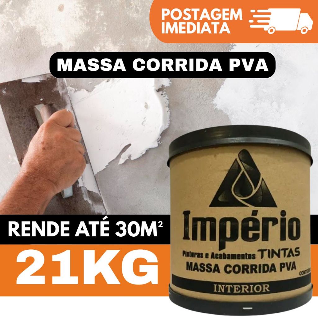 Massa Corrida PVA Revestimento 21kg 1,4kg Acabamento Nivelador Fácil Aplicação parede Colortexx em Oferta na Shopee