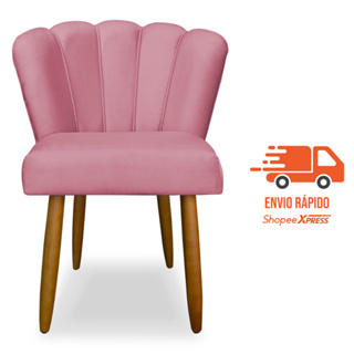 PRONTO ENTREGA - Cadeira Poltrona Pétala para Penteadeira Camarim Veludo em Oferta na Shopee