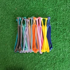 10 Pares de Tira/Correia de Chinelo Slim