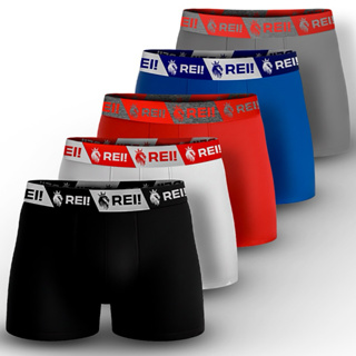 Kit 5 Cuecas Boxer Adulto Microfibra -Lançamento- em Oferta na Shopee