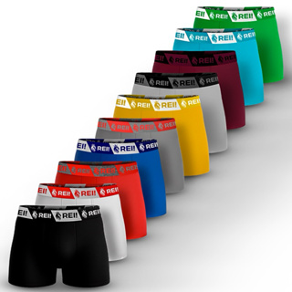 KIT 10 Cuecas Boxer Box Lisa Adulto microfibra direto da fábrica em Oferta na Shopee