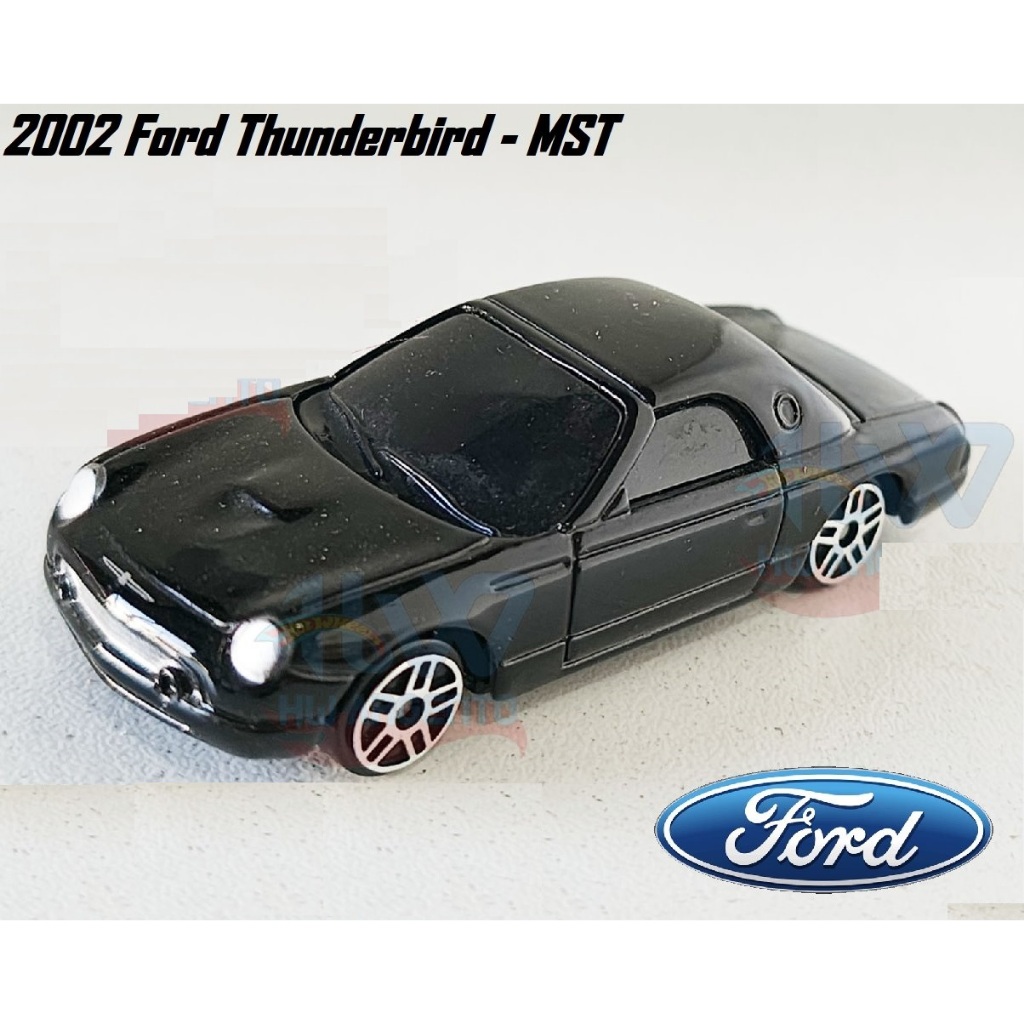 MAISTO carro FORD THUNDERBIRD MK11 -2002 2005 design clássico esc 1/64 carrinho de metal