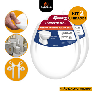 Assento Sanitário Tampa Vaso Oval Lorenzetti Básico Universal Deca Celite Incepa Icasa Branco em Oferta na Shopee