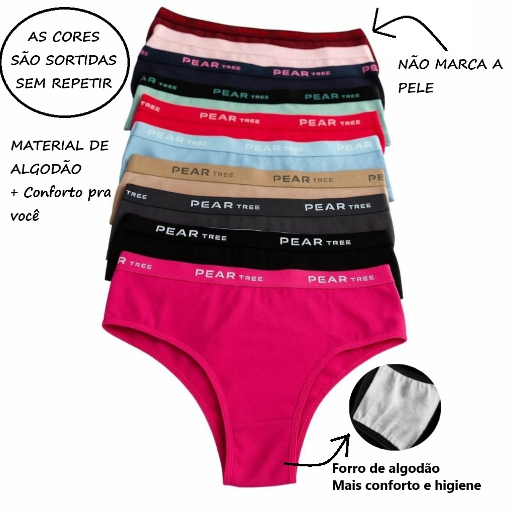 Kit Calcinha Plus Size Tangão de Algodão cotton Conforto Tamanhos GG1, GG2 e GG3 forrada cós alto em Oferta na Shopee