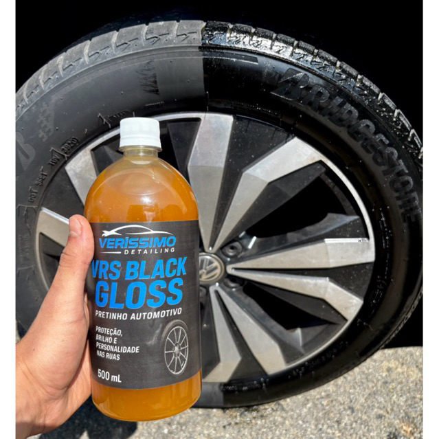 Pretinho para Pneus Super Brilho Carro Moto Veículo Automotivo Renovador Protetor em Oferta na Shopee