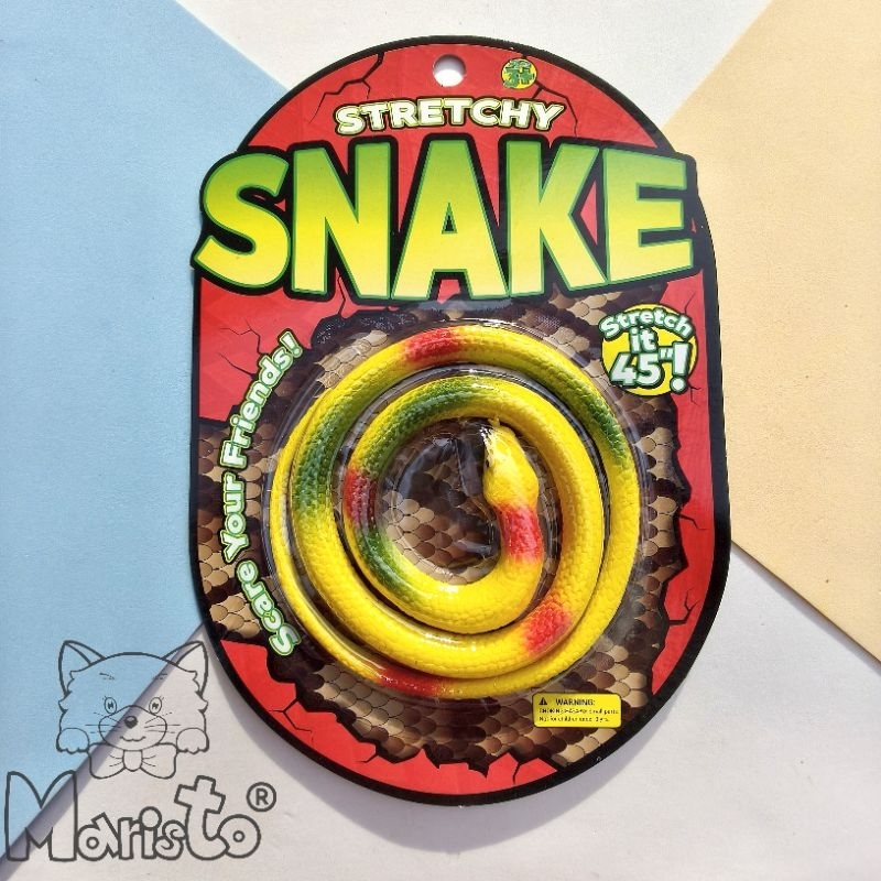 Kit 2 Brinquedos Cobras Emborrachadas (Embalagem Encartelada)