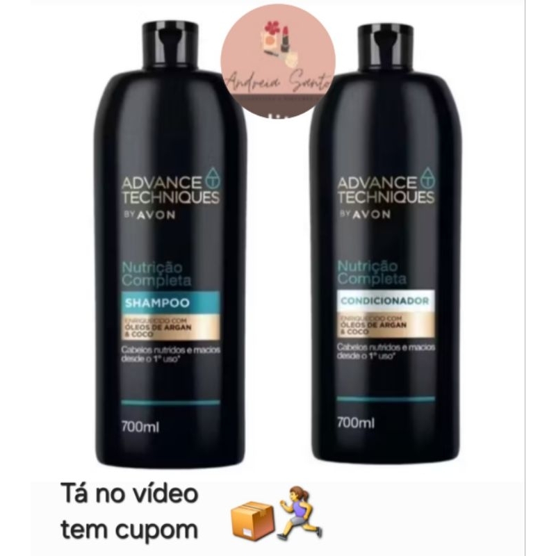 SHAMPOO E CONDICIONADO ADVANCE TECHNIQUES NUTRIÇÃO COMPLETA  AVON