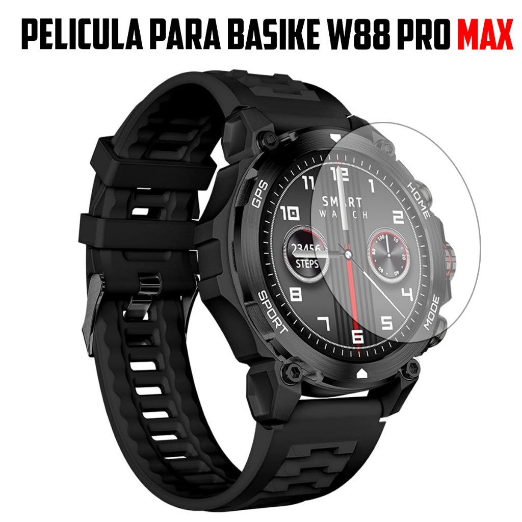 Película para Smartwatch Basike Prime W88 PRO MAX de vidro temperado Proteção de Tela