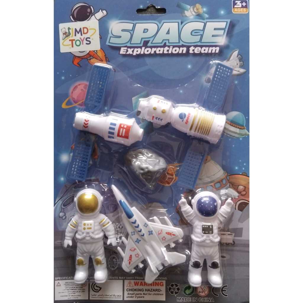 Kit Espacial - 6 Itens: Astronauta, Nave Espacial e Avião Espacial/brinquedo infantil