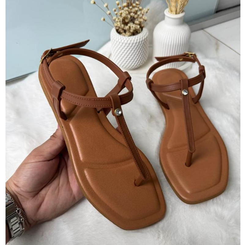 Chinelo feminino DIAMANTE STRASS Verao 2025