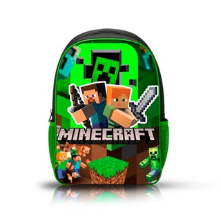 Mochila Escolar infantil Minecraft Menino Costas- REFORÇADA em Oferta na Shopee