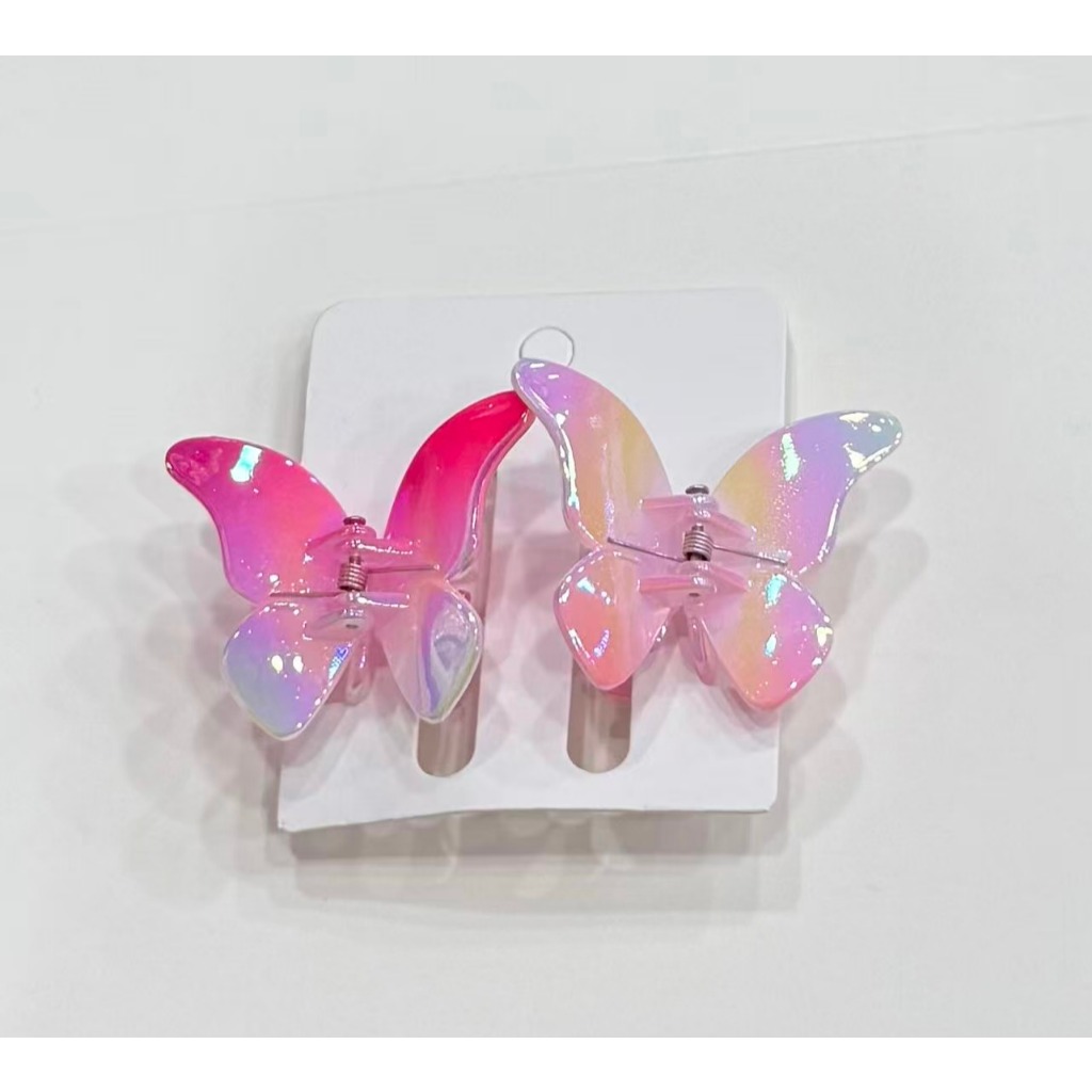 kit2 Pregadeira Piranha Presilhas de Cabelo em Acrílico com Design Iridescente em Oferta na Shopee