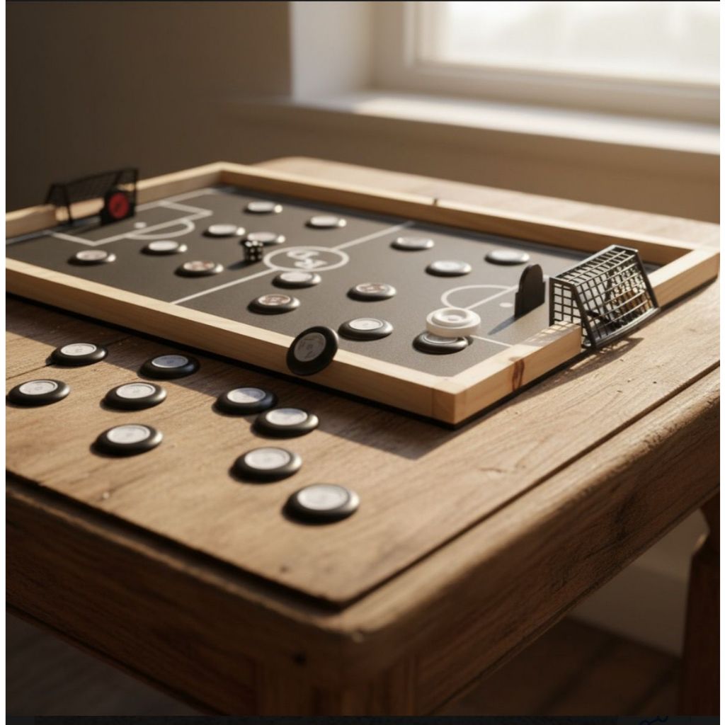 Campo Mesa + Jogo Futebol Botão Tabuleiro R&d Quadros 46x36 Diversão Promoção Oferta