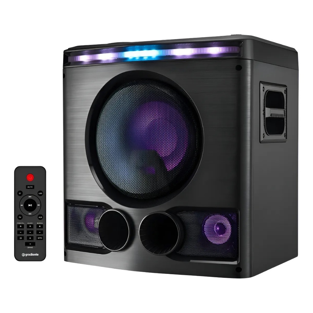 Mini System Bluetooth Power Box 300w Gms300 Gradiente Cor Preto Potência RMS 300 W