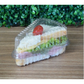 Embalagem Fatia De Bolo Torta Temaki Tampa Acoplada Cor Transparente Com 50 ou 100 unidades ECO630 em Oferta na Shopee