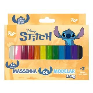 MASSINHA DE MODELAR STITCH DISNEY 12 CORES 180G DAC em Oferta na Shopee