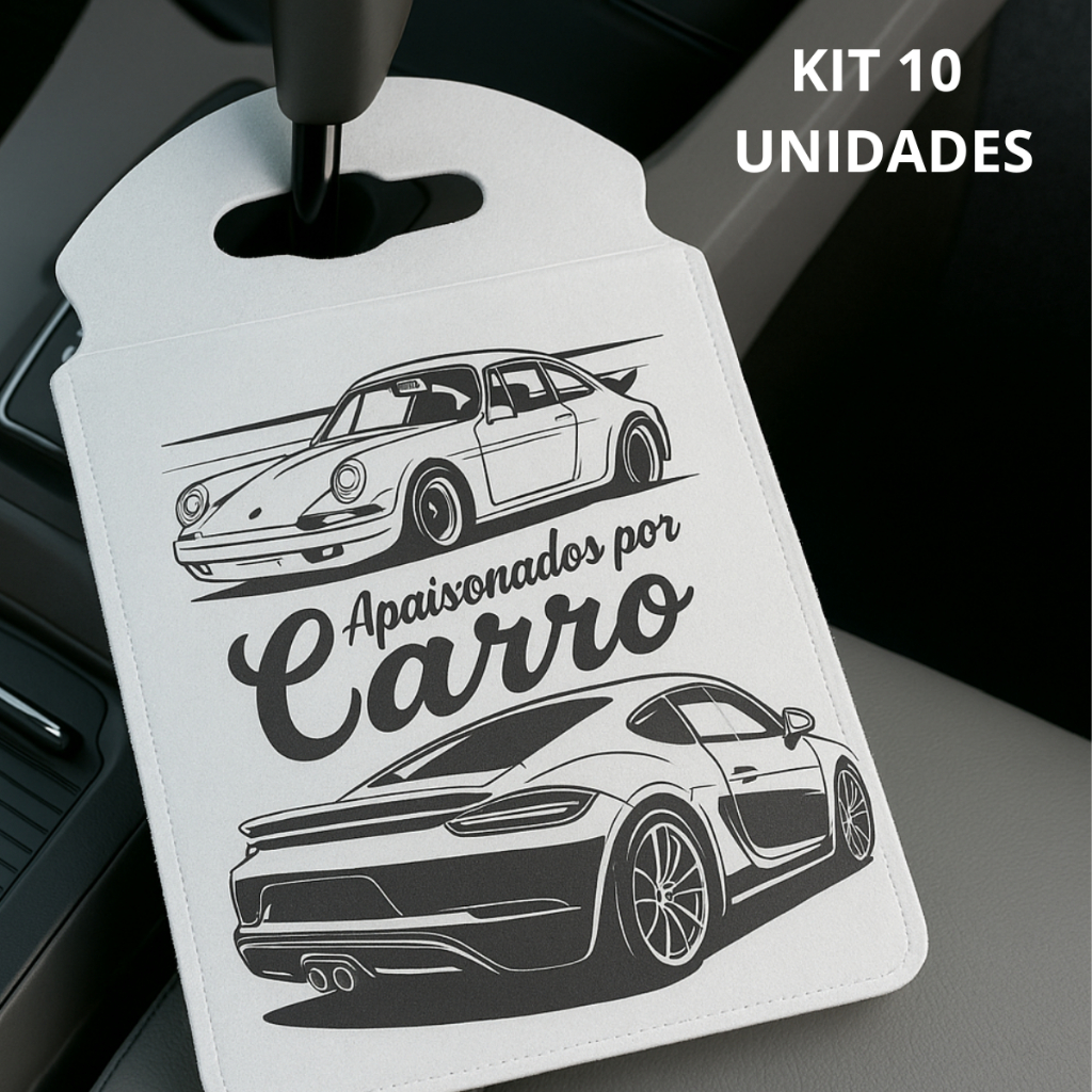 kit 10 Lixeirinhas Para Carro Personalizadas Lixocar Organizadora De Automovel