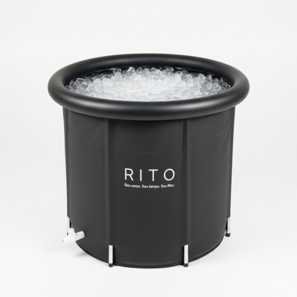 Banheira De Gelo Inflável Profissional 6 Camadas 400 Litros Rito - Crioterapia Recuperação Muscular