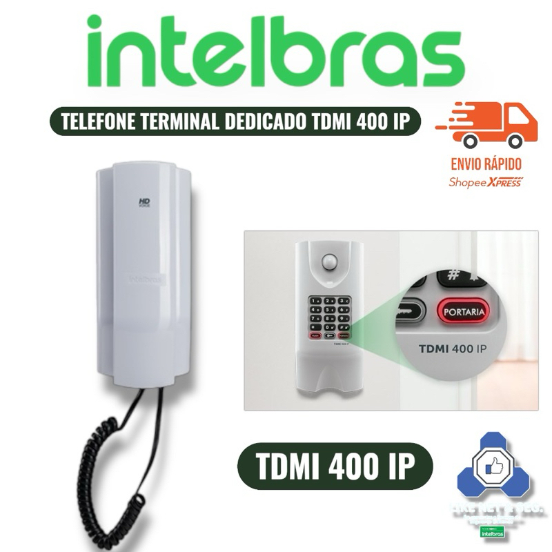 Telefone E Interfone Condominio Tdmi 400 Ip Poe Intelbras