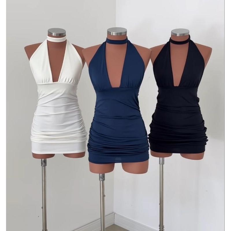 Vestido feminino/ vestido multiforme de amarração/vestido gringo/ vestido drapeado /vestido suplex.