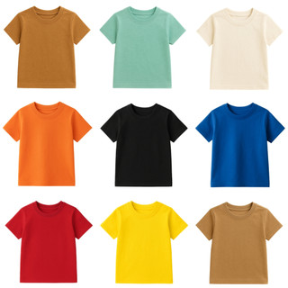 Kit 5 Camisetas Infantil Masculina Manga Curta Lisas Básica 100% Algodão 2 à 8 Anos