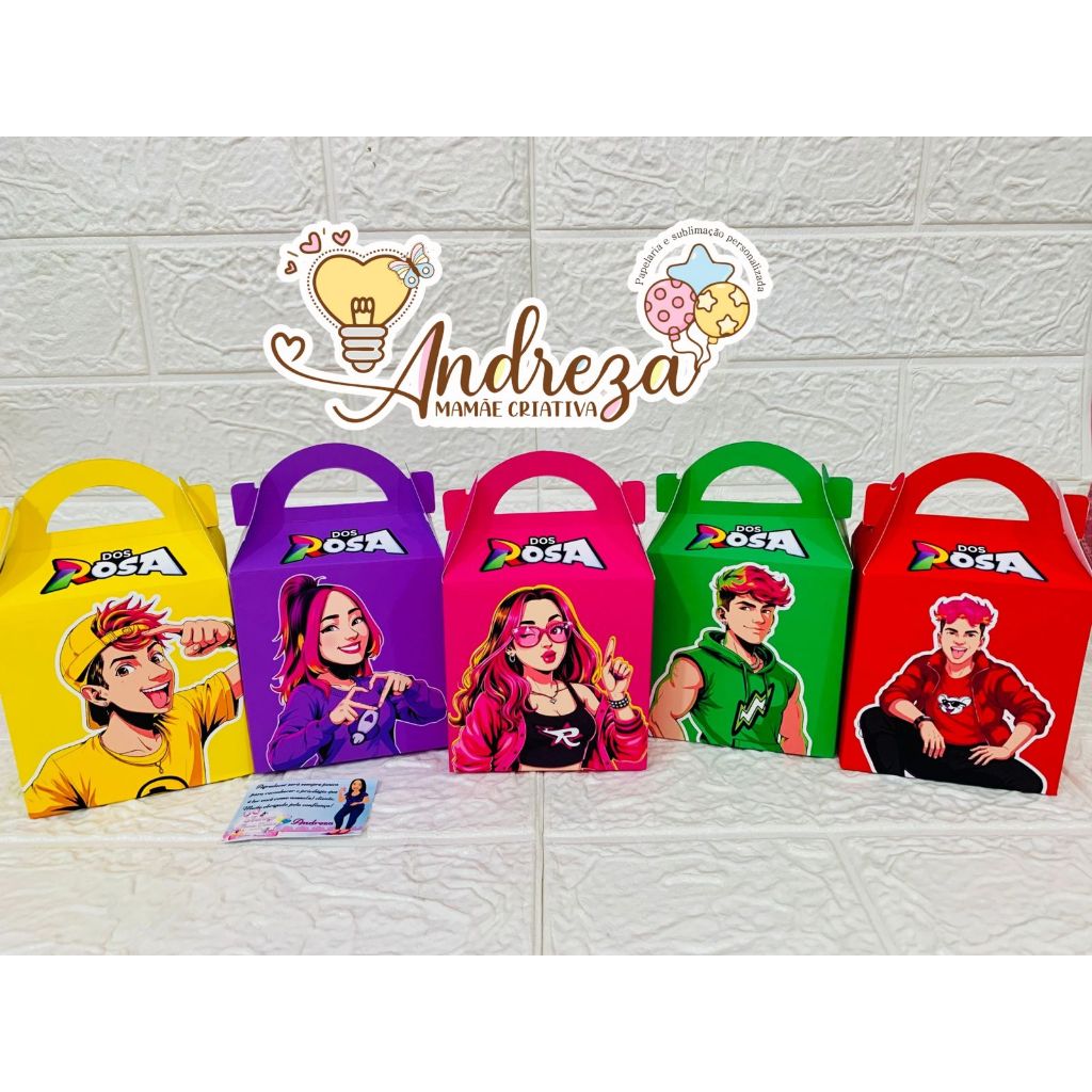 Maletinha Kit pegue e monte Grupo dos rosas by Emilly Vick-Lembrancinha- Festa personalizada em Oferta na Shopee