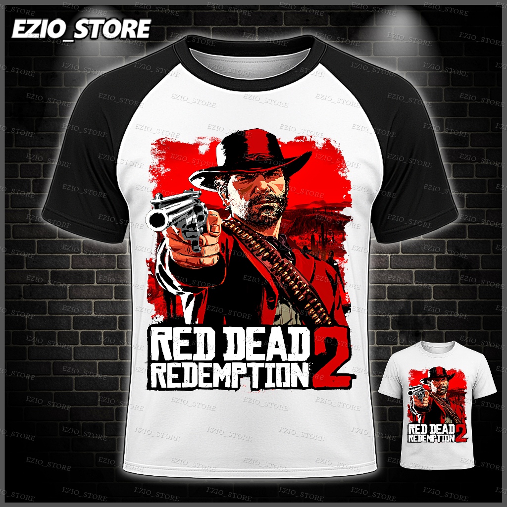 Camiseta Red Dead Redemption 2  Arthur Morgan Unissex Personalizada Blusa Red Dead Redemption 2 ....