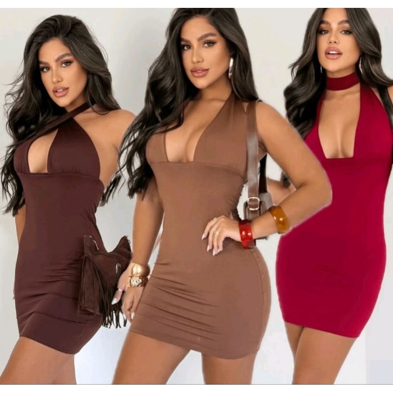 Vestido feminino/ vestido multiforme de amarração/vestido gringo/ vestido drapeado /vestido suplex.