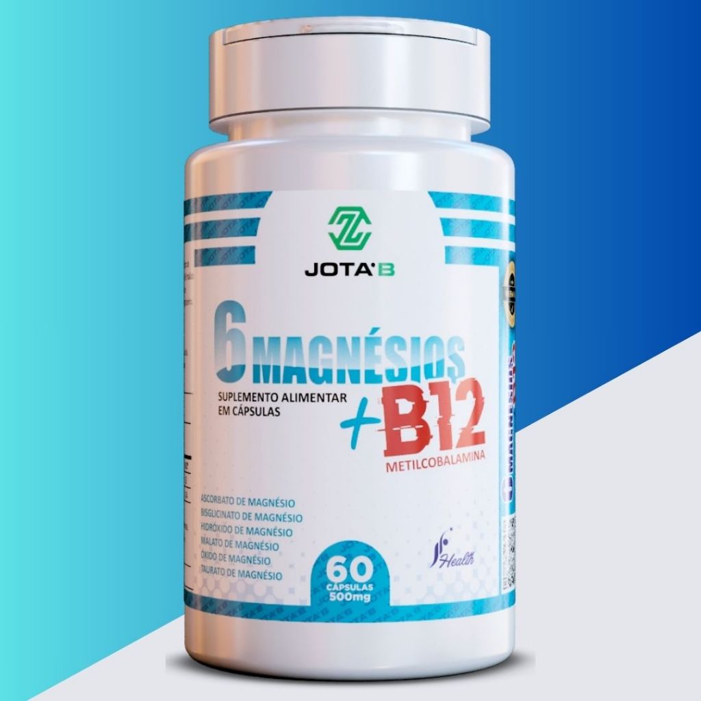 6 MAGNÉSIOS + B12 (METILCOBALAMINA) 500mg cápsulas em Oferta na Shopee